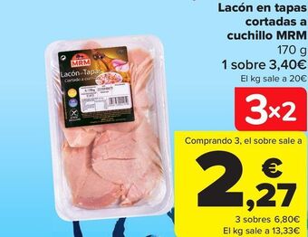 Carrefour Lacón en tapas cortadas a cuchillo mrm oferta
