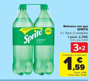 Carrefour Refresco con gas sprite oferta
