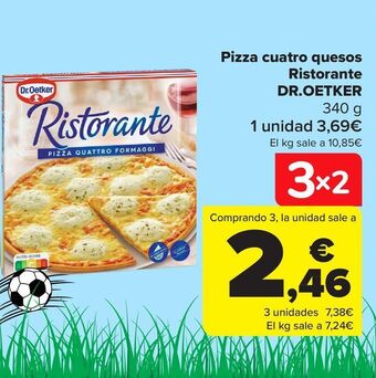 Carrefour Pizza cuatro quesos ristorante dr.oetker oferta
