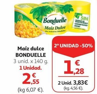 Alcampo Maíz dulce bonduelle oferta