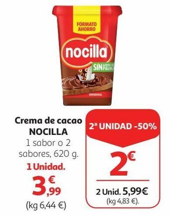 Alcampo Crema de cacao nocilla oferta