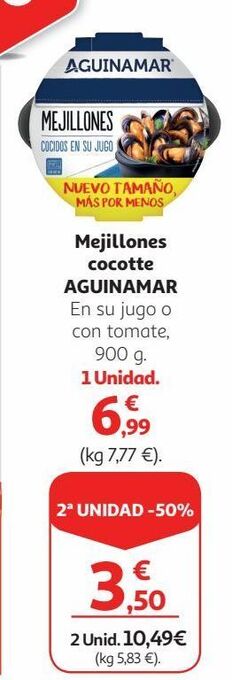 Alcampo Mejillones aguinamar oferta