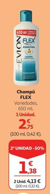 Alcampo Champú flex oferta