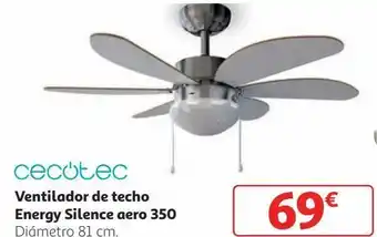 Alcampo Ventilador de techo cecotec oferta