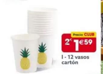 GiFi 12 vasos cartón oferta
