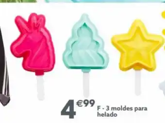 GiFi 3 moldes para helado oferta