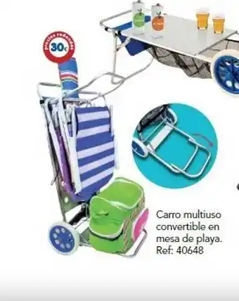 Tiendas MGI Carro Multiuso Convertible En Mesa De Playa oferta