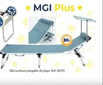 Tiendas MGI Silla Tumbona Plegable De Playa oferta