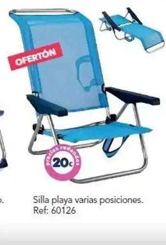 Tiendas MGI Silla Playa Varias Posiciones oferta
