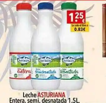 Supermercados Extremadura Leche Asturiana Entera Semi Desnatada oferta