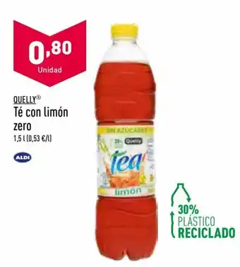 ALDI Quelly Té con limón zero 1,5 l oferta