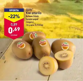 ALDI Zespri Kiwi amarillo 134 g oferta