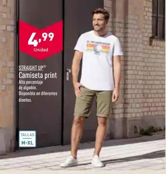 ALDI Straight Up Camiseta print Tallas M-XL oferta