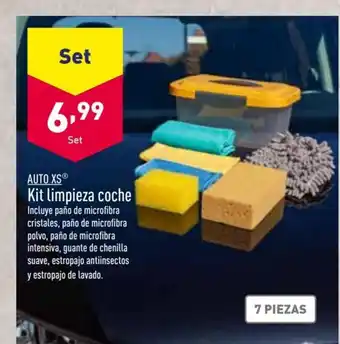 ALDI Auto XS Kit limpieza coche 7 Piezas oferta