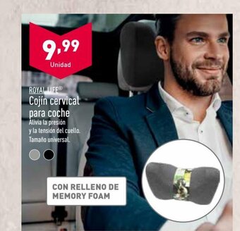ALDI Royal Life Cojín cervical para coche oferta