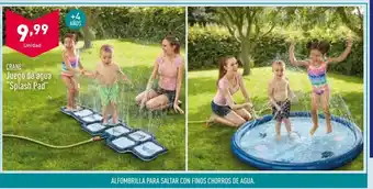 ALDI Crane Juego de agua Splash Pad + 4 años oferta