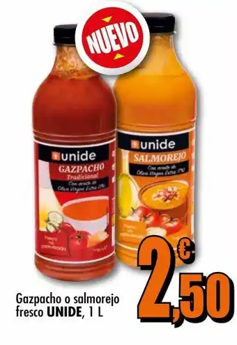 Unide Supermercados Gazpacho o salmorejo fresco unide, 1 l oferta