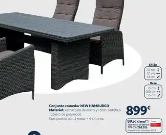 Alcampo Conjunto mesa y sillas oferta