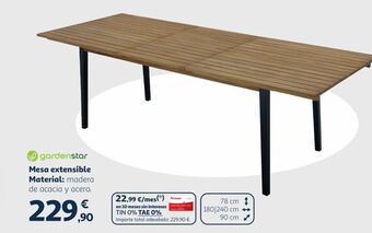 Alcampo Mesa extensible oferta