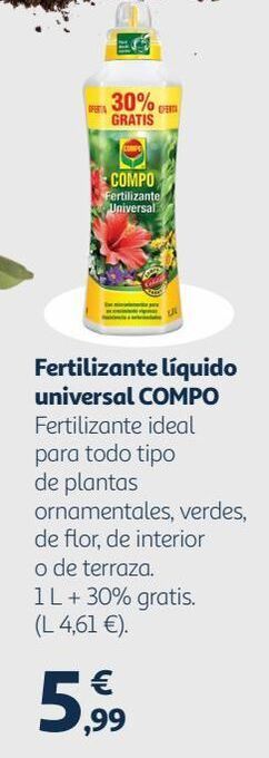 Alcampo Fertilizante líquido compo oferta