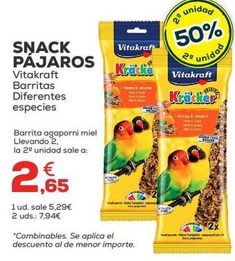 Kiwoko Comida para pájaros vitakraft oferta