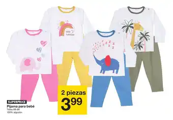 Zeeman Pijama para bebé Tallas 68-86 oferta