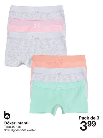 Zeeman Bóxer infantil Tallas 92-128 oferta