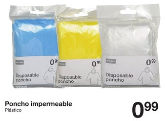 Zeeman Poncho impermeable oferta