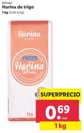 Lidl Belbake Harina de trigo 1 kg oferta
