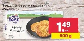 Lidl Alpenfest Bocadillos de patata rallada 600 g oferta
