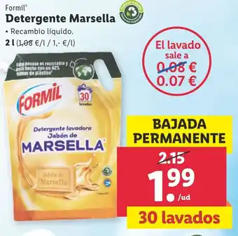 Lidl Formil Marsella Detergente 2 l oferta