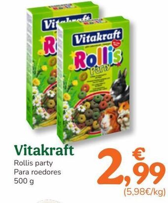 TiendAnimal Comida para roedores vitakraft oferta