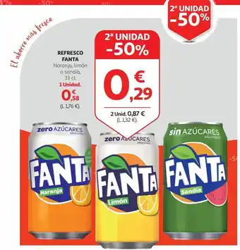 Alcampo Refresco de naranja fanta oferta