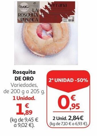Alcampo Rosquita de oro oferta