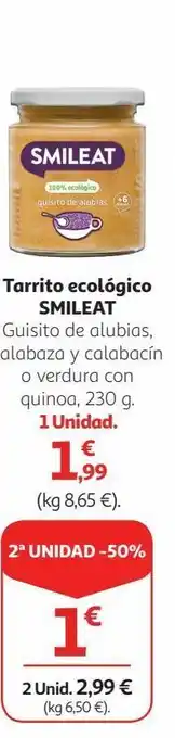 Alcampo Comida para bebé smileat oferta