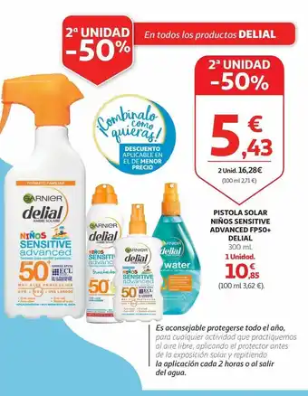 Alcampo Leche solar delial oferta
