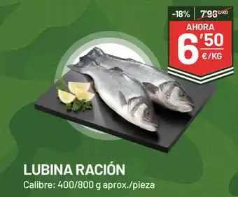 AhorraMas Lubina Ración, 400/800g, aprox./pieza oferta