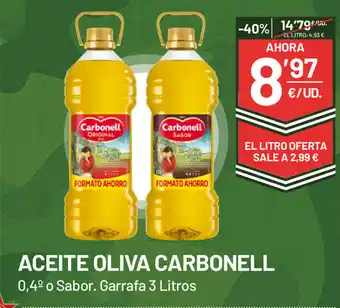AhorraMas Aceite Oliva Carbonell 3 Litros oferta