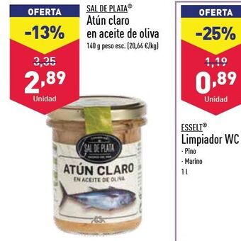 ALDI Atún claro en aceite de oliva oferta