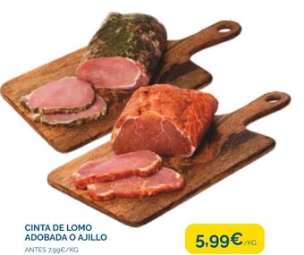 Cash Ecofamilia Cinta de Lomo Adobada o Ajillo oferta