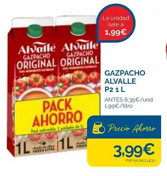 Cash Ecofamilia Gazpacho Alvalle P2 1 L oferta