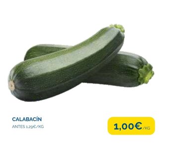 Supermercados La Despensa Calabacín oferta