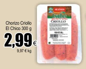 FROIZ Chorizo Criollo El Chico 300 g oferta