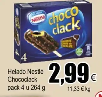 FROIZ Helado Nestlé Chococlack Pack 4 u 264 g oferta