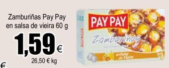 FROIZ Zamburiñas Pay Pay En Salsa De Vieira 60 g oferta