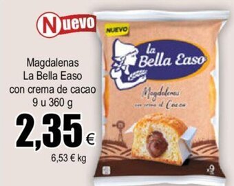 FROIZ Magdalenas La Bella Easo Con Crema de Cacao 9 u 360 g oferta