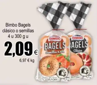 Bimbo Bagels Clásico o Semillas 4 u 300 g u