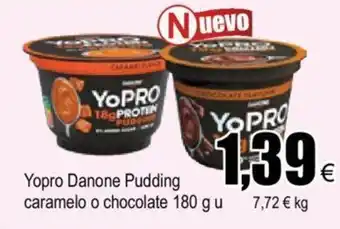 FROIZ Yopro Danone Pudding Caramelo o Chocolate 180 g u oferta