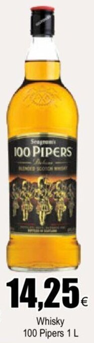 FROIZ Whisky 100 Pipers 1 L oferta