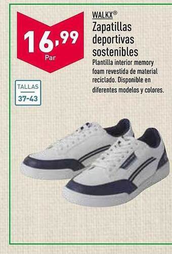 ALDI Walkx Zapatillas Deportivas Sostenibles oferta